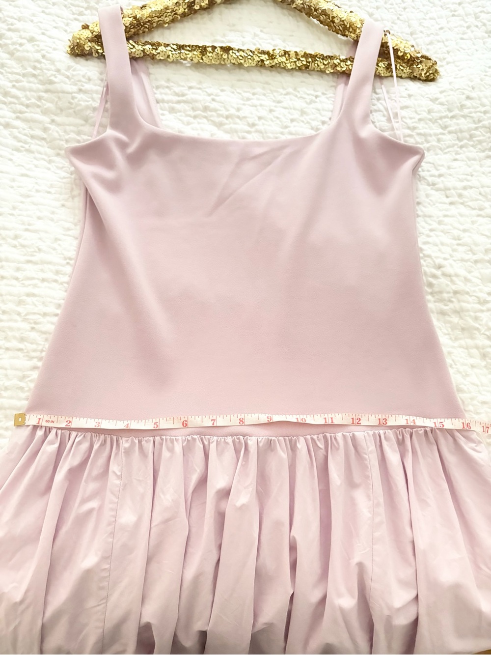 Abercrombie & Fitch Pink Bubble Hem Midi Dress - Picture 8 of 10